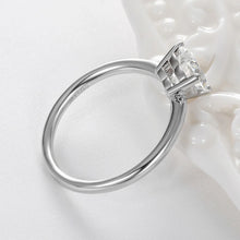 Cargar imagen en el visor de la galería, Anillo Solitario Corazón Moissanitas-Plata Ley 925
