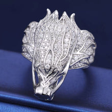 Cargar imagen en el visor de la galería, Anillo Dragón Moissanitas-Plata Ley 925
