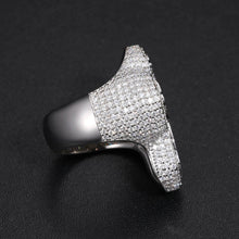 Cargar imagen en el visor de la galería, Anillo Cruz Moissanitas-Plata Ley 925
